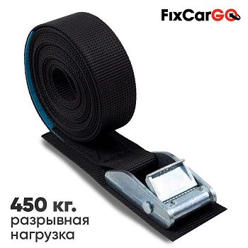 Ремень кольцевой с пружинным замком с текст.накладкой 25 мм. 0,45 т. 2 м.